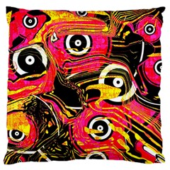 Abstract Clutter Standard Flano Cushion Case (two Sides) by Vaneshart