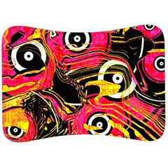 Abstract Clutter Velour Seat Head Rest Cushion by Vaneshart