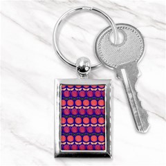 Vector Flower Floral Key Chain (rectangle) by Vaneshart