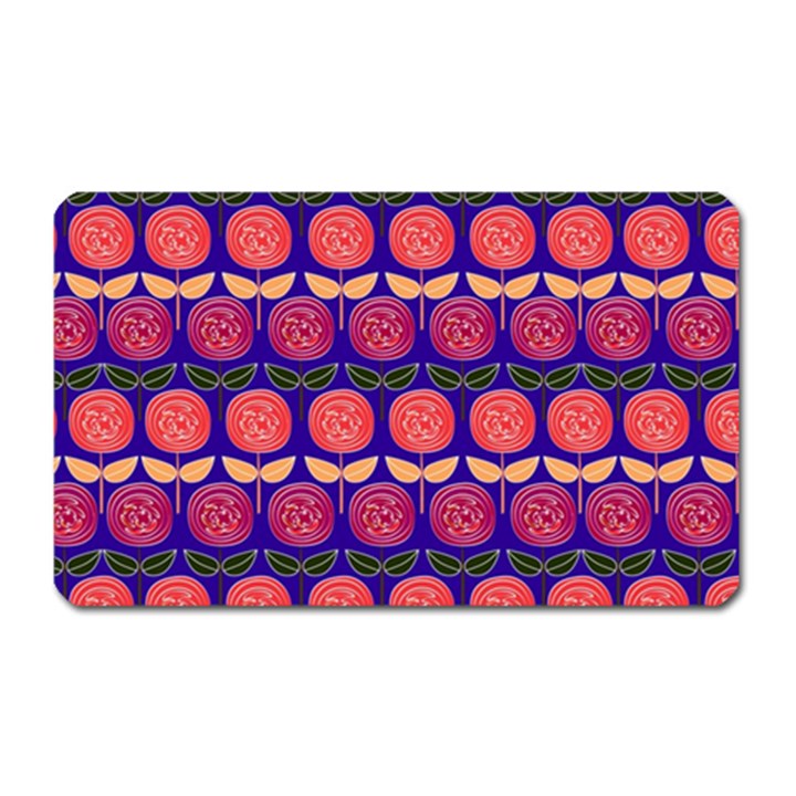 Vector Flower Floral Magnet (Rectangular)