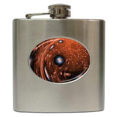 Peacock World Hip Flask (6 Oz) by Vaneshart