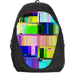 Glitch Art Abstract Backpack Bag by Vaneshart