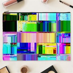 Glitch Art Abstract Cosmetic Bag (xxxl) by Vaneshart