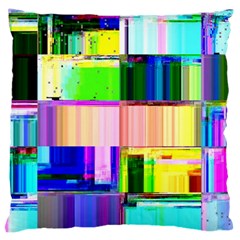 Glitch Art Abstract Standard Flano Cushion Case (one Side) by Vaneshart