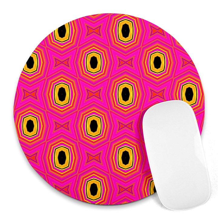 Abstract Clutter Round Mousepads