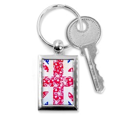 British Flag Abstract Key Chain (rectangle) by Vaneshart