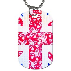 British Flag Abstract Dog Tag (one Side) by Vaneshart