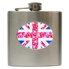 British Flag Abstract Hip Flask (6 Oz) by Vaneshart