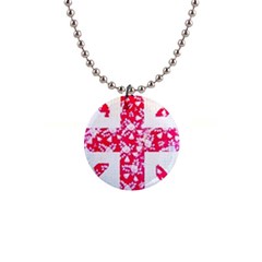 British Flag Abstract 1  Button Necklace by Vaneshart