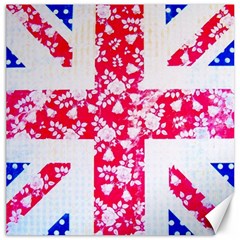 British Flag Abstract Canvas 12  X 12  by Vaneshart