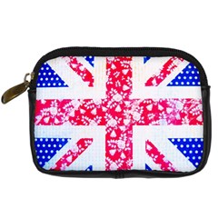 British Flag Abstract Digital Camera Leather Case by Vaneshart