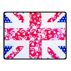 British Flag Abstract Fleece Blanket (small) by Vaneshart