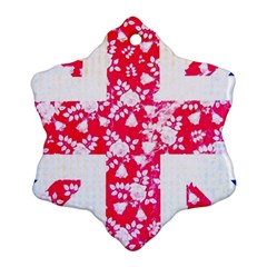 British Flag Abstract Ornament (snowflake) by Vaneshart