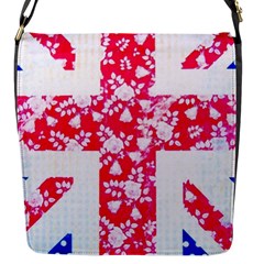 British Flag Abstract Flap Closure Messenger Bag (s) by Vaneshart