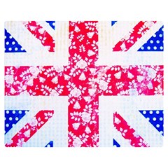 British Flag Abstract Double Sided Flano Blanket (medium)  by Vaneshart