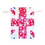 British Flag Abstract Lightweight Drawstring Pouch (L) Back