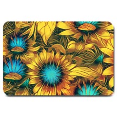 Floral Pattern Background Large Doormat  by Vaneshart