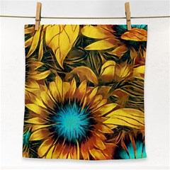 Floral Pattern Background Face Towel by Vaneshart