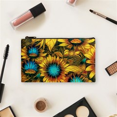 Floral Pattern Background Cosmetic Bag (small)