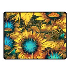 Floral Pattern Background Double Sided Fleece Blanket (small)  by Vaneshart