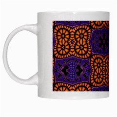 Abstract Clutter Pattern Vintage White Mugs by Vaneshart