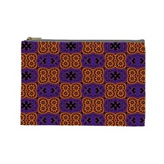 Abstract Clutter Pattern Vintage Cosmetic Bag (Large)