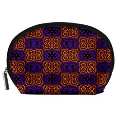 Abstract Clutter Pattern Vintage Accessory Pouch (Large)