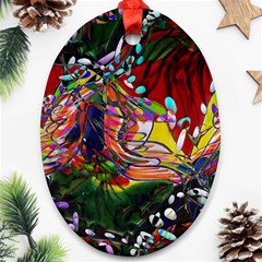 Seamless Abstract Background Red Oval Ornament (two Sides) by Vaneshart