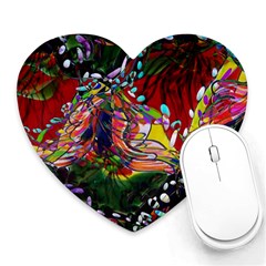 Seamless Abstract Background Red Heart Mousepads by Vaneshart