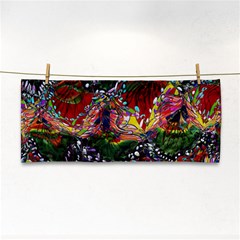 Seamless Abstract Background Red Hand Towel by Vaneshart