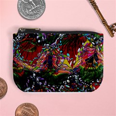 Seamless Abstract Background Red Mini Coin Purse by Vaneshart