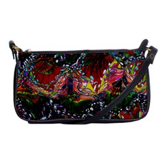 Seamless Abstract Background Red Shoulder Clutch Bag by Vaneshart