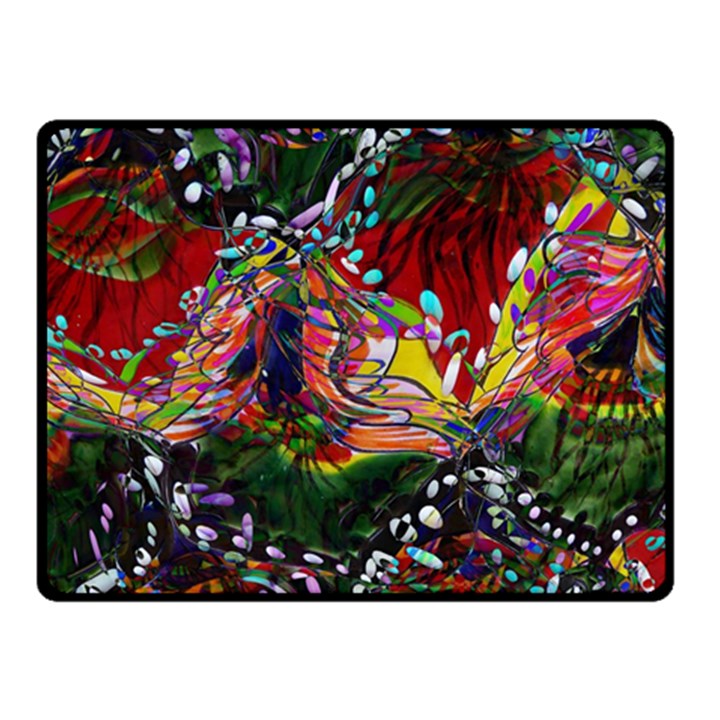 Seamless Abstract Background Red Double Sided Fleece Blanket (Small) 