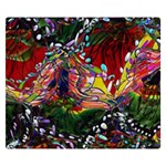 Seamless Abstract Background Red Double Sided Flano Blanket (Small)  50 x40  Blanket Front