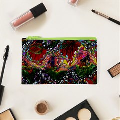 Seamless Abstract Background Red Cosmetic Bag (xs) by Vaneshart