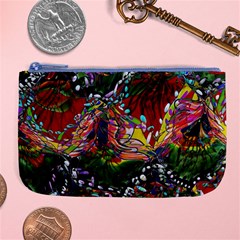 Seamless Abstract Background Red Large Coin Purse by Vaneshart