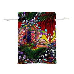 Seamless Abstract Background Red Lightweight Drawstring Pouch (l)