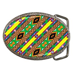 Diagonal Stripes                                            Belt Buckle by LalyLauraFLM