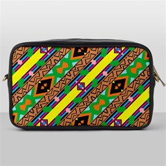 Diagonal Stripes                                            Toiletries Bag (one Side) by LalyLauraFLM