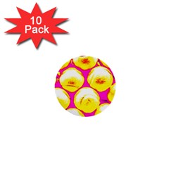 Pop Art Tennis Balls 1  Mini Buttons (10 Pack)  by essentialimage