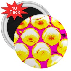 Pop Art Tennis Balls 3  Magnets (10 Pack)  by essentialimage