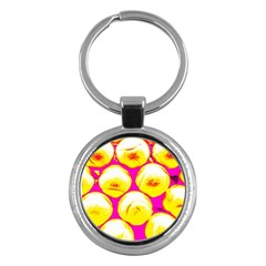 Pop Art Tennis Balls Key Chain (round) by essentialimage