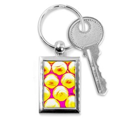 Pop Art Tennis Balls Key Chain (rectangle) by essentialimage