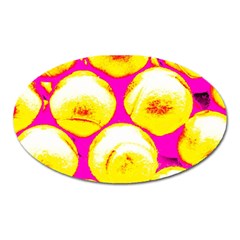 Pop Art Tennis Balls Oval Magnet by essentialimage