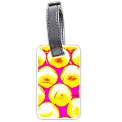 Pop Art Tennis Balls Luggage Tag (one Side) by essentialimage