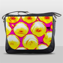 Pop Art Tennis Balls Messenger Bag by essentialimage