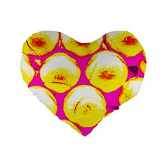 Pop Art Tennis Balls Standard 16  Premium Heart Shape Cushions by essentialimage