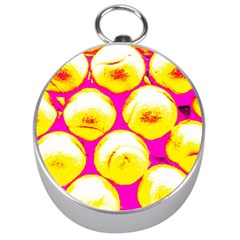 Pop Art Tennis Balls Silver Compasses by essentialimage