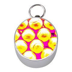 Pop Art Tennis Balls Mini Silver Compasses by essentialimage