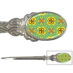 Flowers In Squares Pattern                                               Letter Opener by LalyLauraFLM